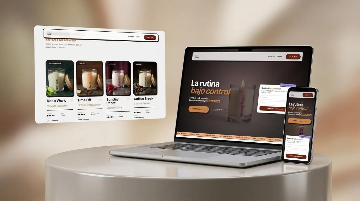 Mockup de Landing Page de Alta Conversión